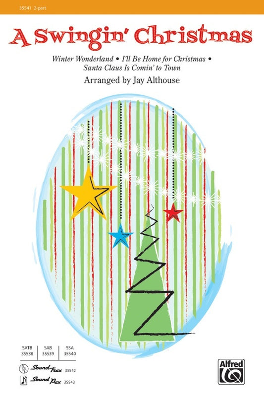 A Swingin Christmas SA Choral Sheet Music for 2 Part Treble/SA Unison