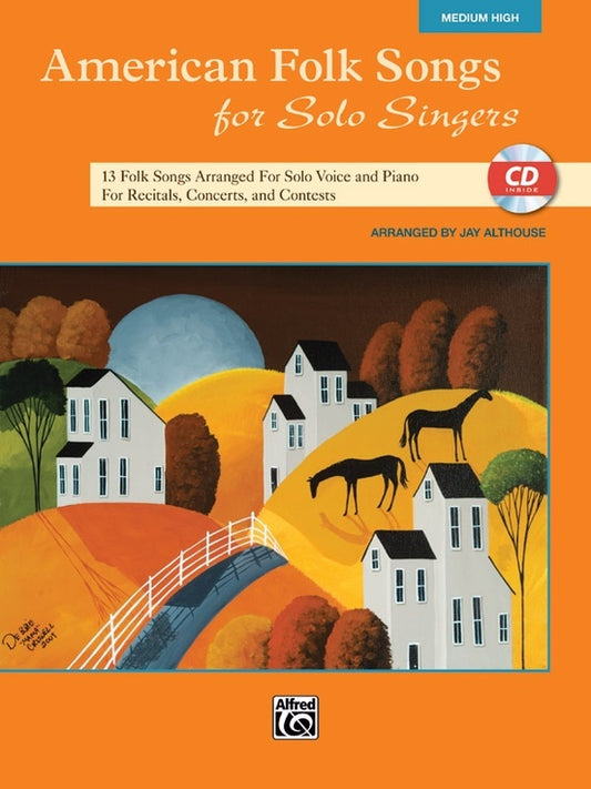 American Folk Songs for Solo Singers Medium/High Book with CD