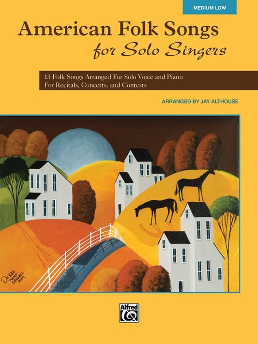 American Folk Songs for Solo Singers Med/Low Vocal Sheet Music