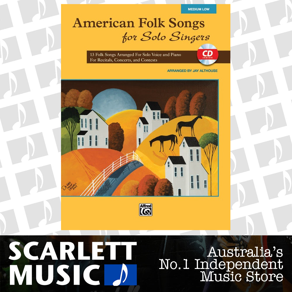 American Folk Songs for Solo Singers Medium/Low Book and CD — view 2