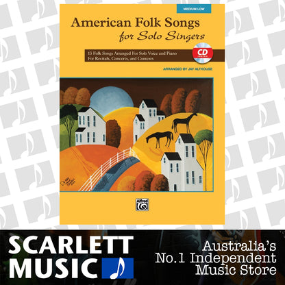 American Folk Songs for Solo Singers Medium/Low Book and CD — view 2