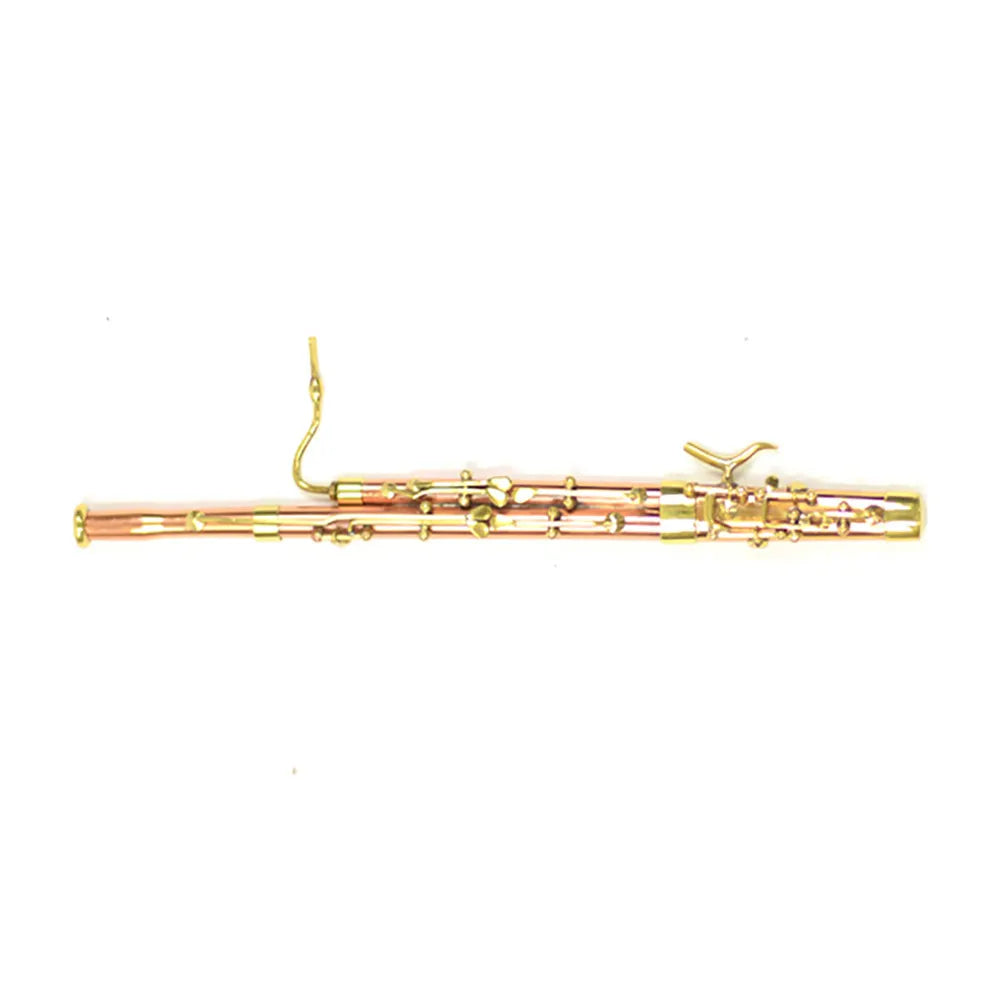 Brass Miniature Bassoon Model in Case - 16cm