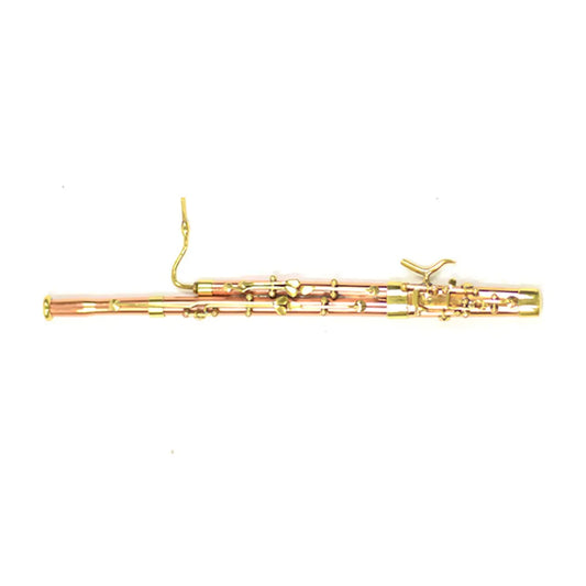Brass Miniature Bassoon Model in Case - 16cm
