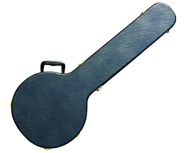 Banjo Case-Hardshell Black Plush