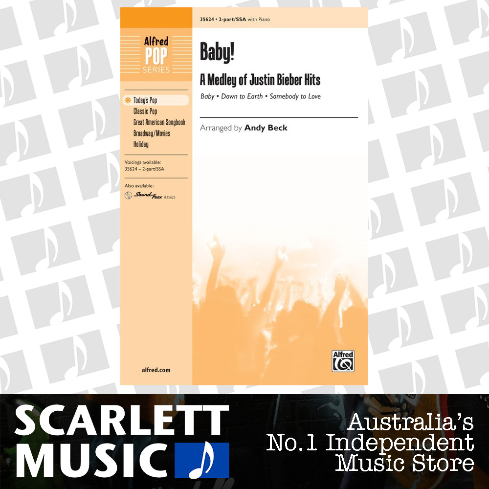 Baby: A Medley of Justin Bieber Hits SA - Choral Sheet Music — view 2