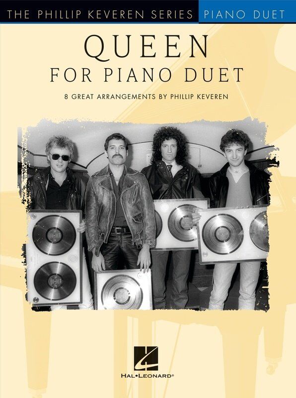 Queen for Piano Duet by Phillip Keveren - 8 Songs Arranged for Piano Duet, 48 Pages, Hal Leonard
