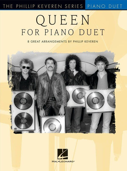 Queen for Piano Duet by Phillip Keveren - 8 Songs Arranged for Piano Duet, 48 Pages, Hal Leonard