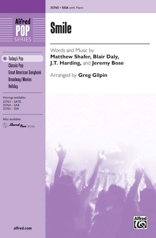 Smile SSA Choral Sheet Music from Uncle Kracker's Happy Hour Album