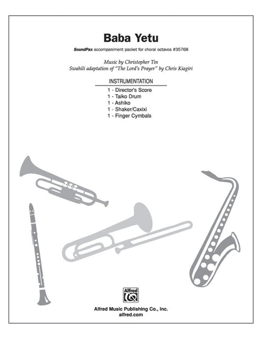 Baba Yetu SATB Divisi A Cappella Sheet Music