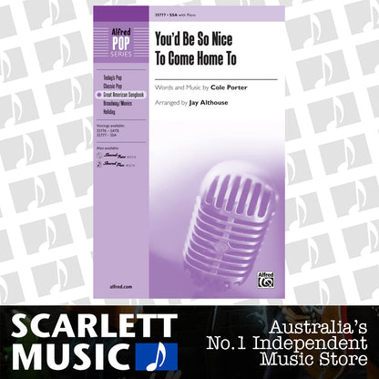 You'd Be So Nice to Come Home To SSA Choral Sheet Music — view 2