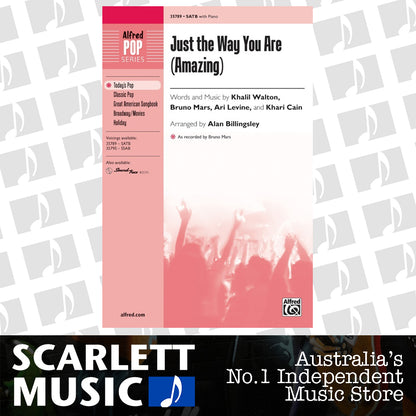 Just The Way You Are Amazing SATB — view 2