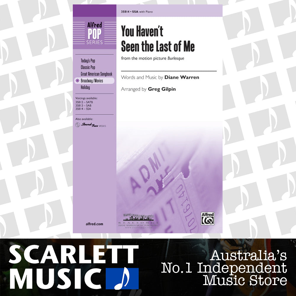 You Haven't Seen the Last of Me SSA Choral Sheet Music — view 2