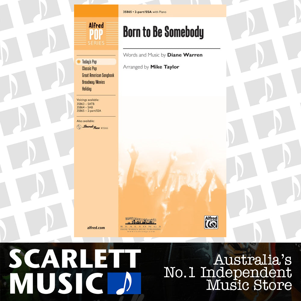 Born to Be Somebody 2PT / SSA Choral Sheet Music — view 2
