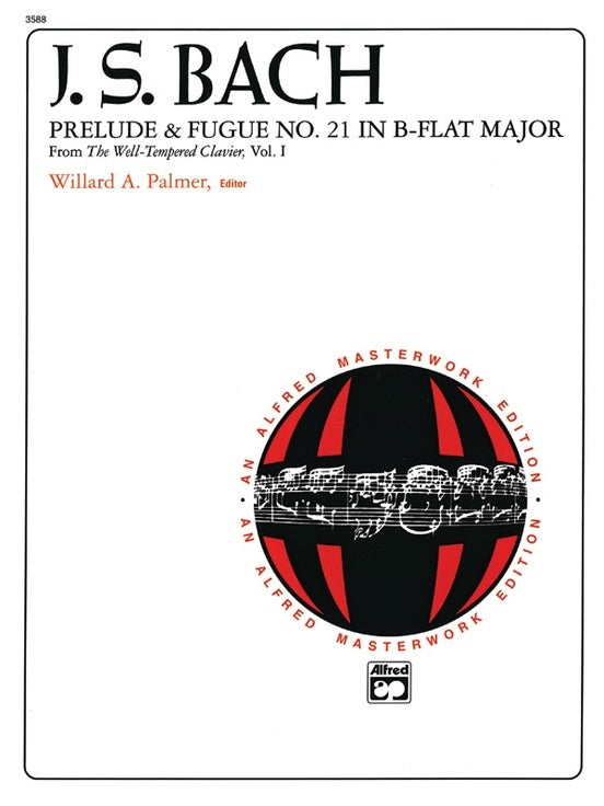 Bach Prelude and Fugue No. 21 in B-flat Major Piano Sheet Music