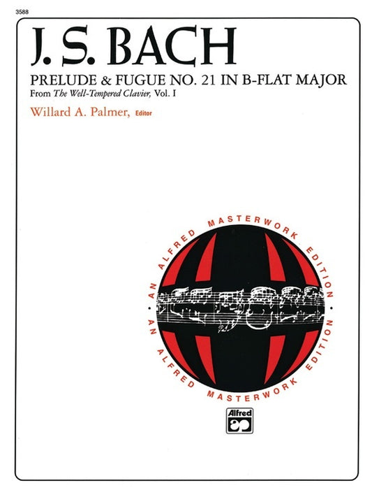 Bach Prelude and Fugue No. 21 in B-flat Major Piano Sheet Music