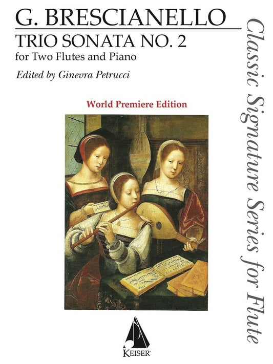 Brescianello - Trio Sonata No 2 For 3 Flutes Score/Parts