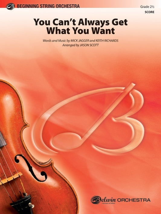 You Can't Always Get What You Want String Orchestra Sheet Music Grade 2.5