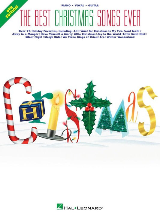 Best Christmas Songs Ever, 6th Edition — Piano/Vocal/Guitar (Hal Leonard)