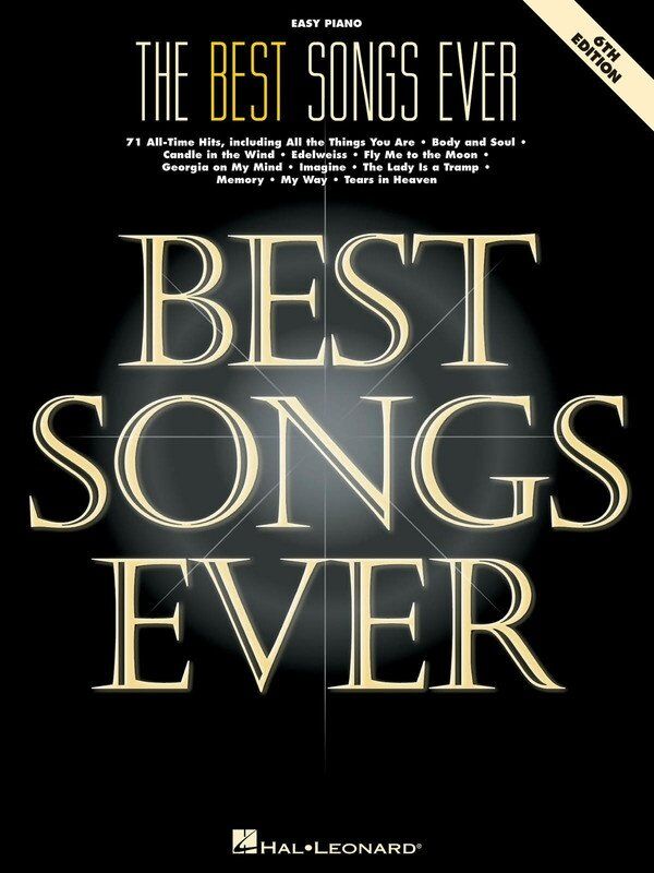 Best Songs Ever Easy Piano 6th Edition - 71 Favorites, Hal Leonard, 272 Pages, Easy Piano with Lyrics