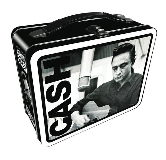 Johnny Cash Lunchbox by Aquarius, 19.7 x 17.1 x 10.5 cm, colorful and glossy, 100% licensed. Perfect for food, fun, or gear.