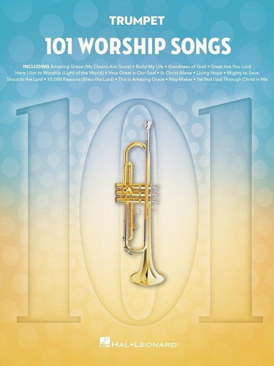 101 Worship Songs for Trumpet - Hal Leonard, 120 Pages, Brass Instrumental Folio