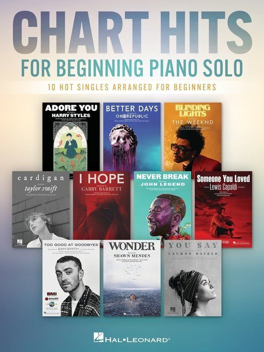 Chart Hits for Beginning Piano Solo by Hal Leonard