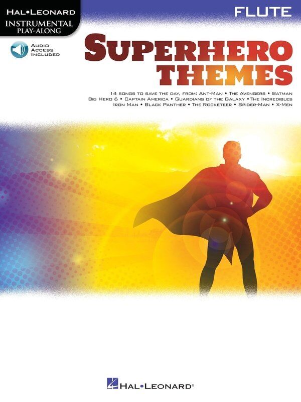 Superhero Themes Instrumental Play-Along for Flute Book