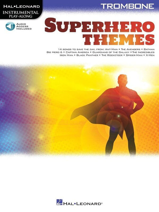 Superhero Themes Instrumental Play-Along Trombone Book