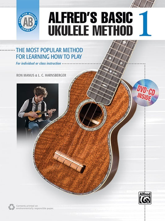Alfreds Basic Ukulele Method 1 Book/CD/DVD
