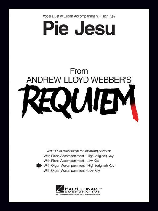 Pie Jesu — Vocal Duet, High Voice & Organ (Hal Leonard)