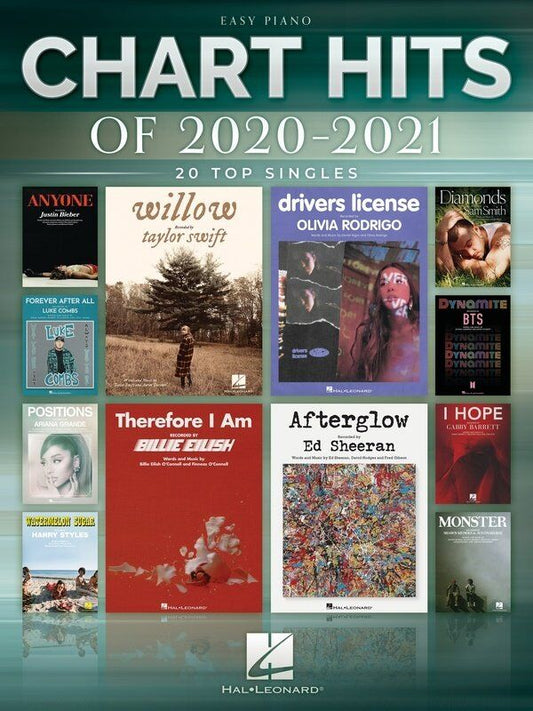 Chart Hits of 2020-2021 for Easy Piano Songbook by Hal Leonard