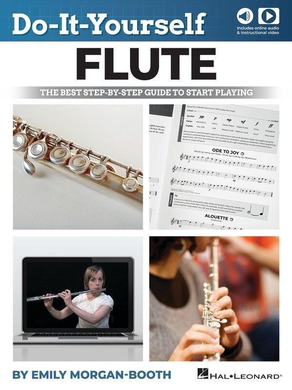 Do-It-Yourself Flute by Hal Leonard, 128 Pages, Includes Video & Audio Instruction, Woodwind Instrument Guide