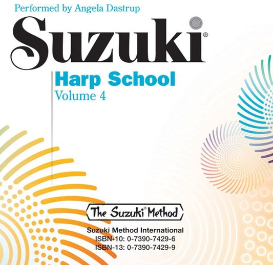 Suzuki Harp School Volume 4 CD - Folk Instrument Sheet Music