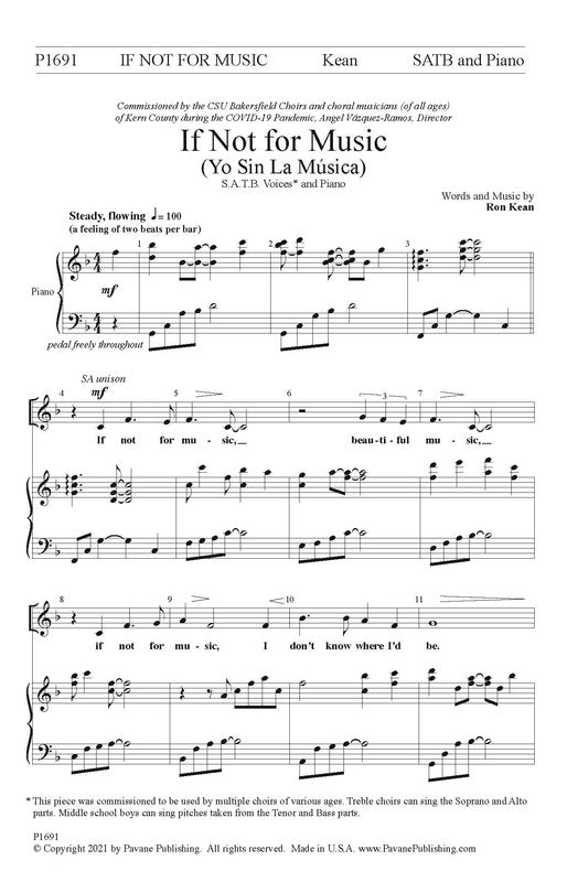If Not For Music SATB