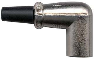 AMS 3676 XLR Male Connector Right Angle 3 Pin Nickel