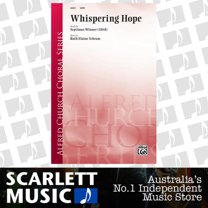 Whispering Hope SATB Choral Sheet Music — view 2