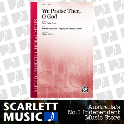 We Praise Thee O God SATB Choral Sheet Music — view 2