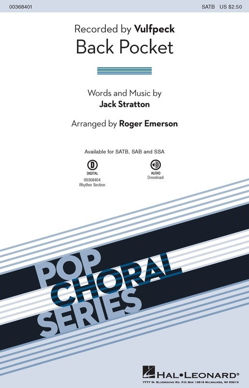Back Pocket SATB
