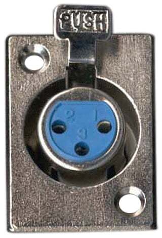 AMS 3690 XLR Female Panel Mount 3 Socket Nickel