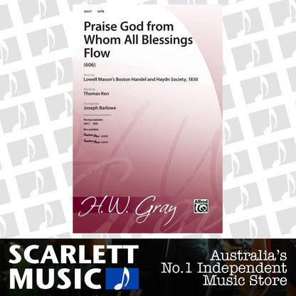 Praise God From Whom All Blessings Flow SATB — view 2