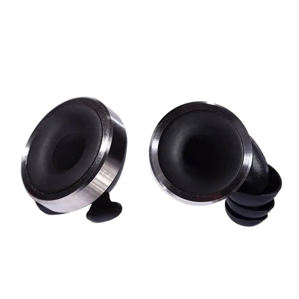 Knops Adjustable Earplugs - Black with Volume Dial, 4 Acoustically Tuned Settings, Includes Silicone & Foam Tips, Carry Case, Hearing Protection