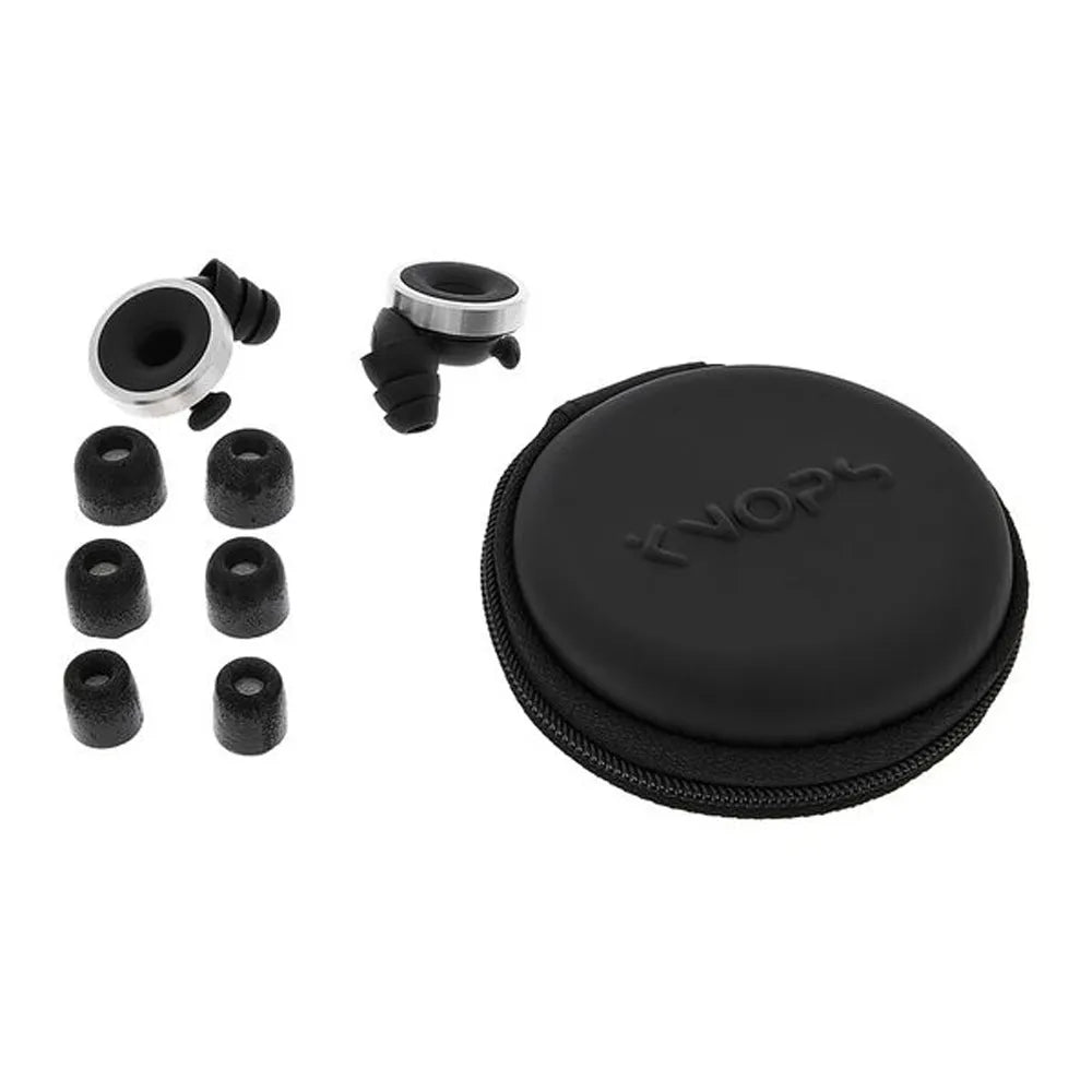 Knops Adjustable Earplugs - Black with Volume Dial, 4 Acoustically Tuned Settings, Includes Silicone & Foam Tips, Carry Case, Hearing Protection — view 5