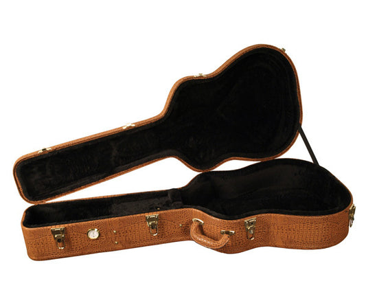 Guitar Case-Dreadnought-Alligator w/Hygrometer