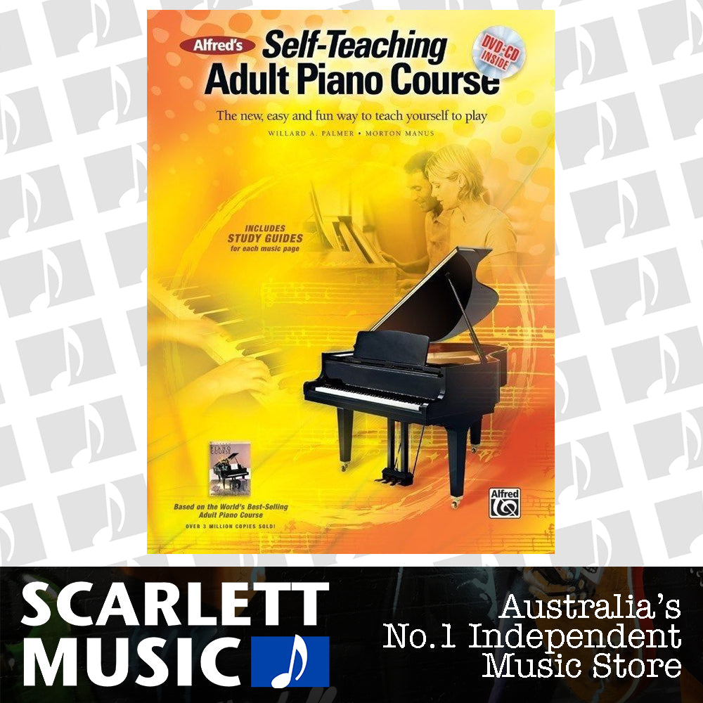 Alfred's Self-Teaching Adult Piano Course Book and CD and DVD — view 2