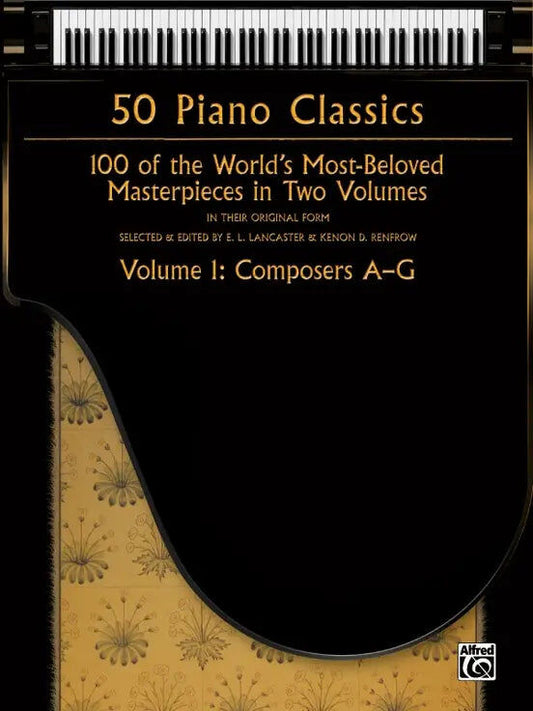 50 Piano Classics Volume 1 - Composers A-G Piano Sheet Music Collection
