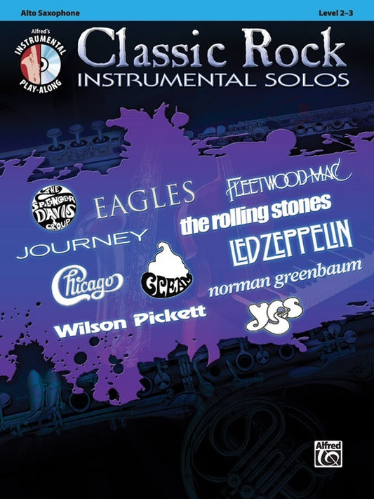 Classic Rock Instrumental Solos Asax Book/CD