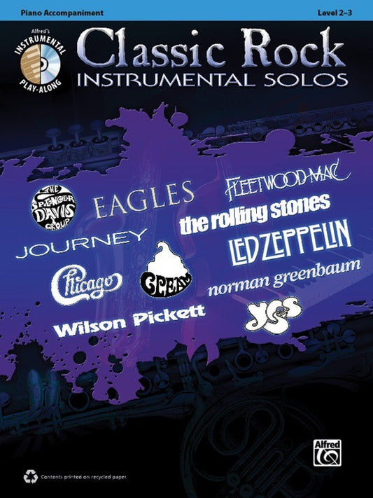 Classic Rock Instrumental Solos Piano Acc Book/CD