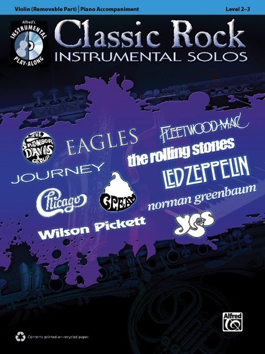 Classic Rock Instrumental Solos Violin Book/CD