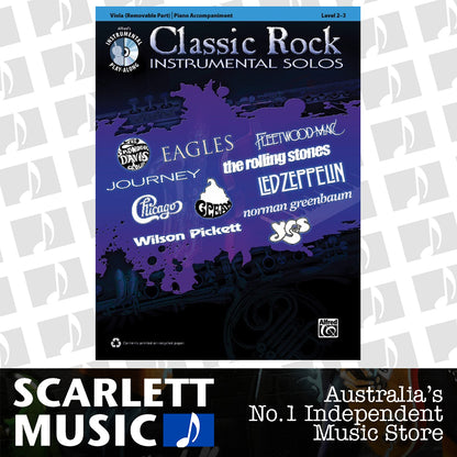 Classic Rock Instrumental Solos Viola Book/CD — view 2