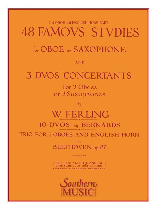 Famous Studies 48 Second Oboe (Softcover Book)